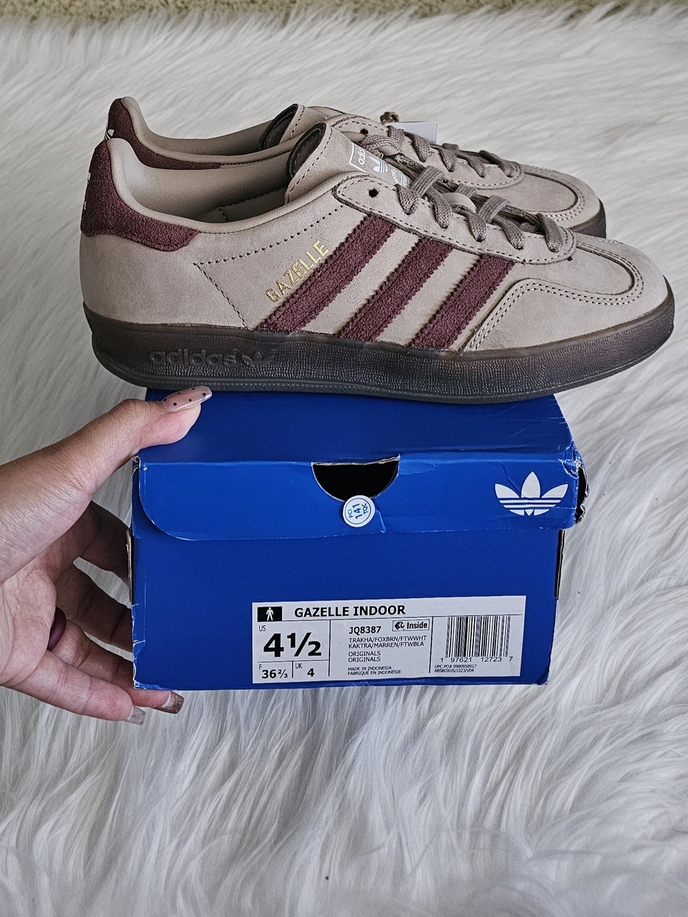 Adidas Gazelle Trace Khaki / Fox Brown / Footwear White